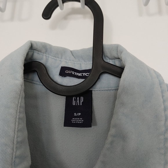 Gap blue denim color winter long sleeve blouse - Picture 6 of 6